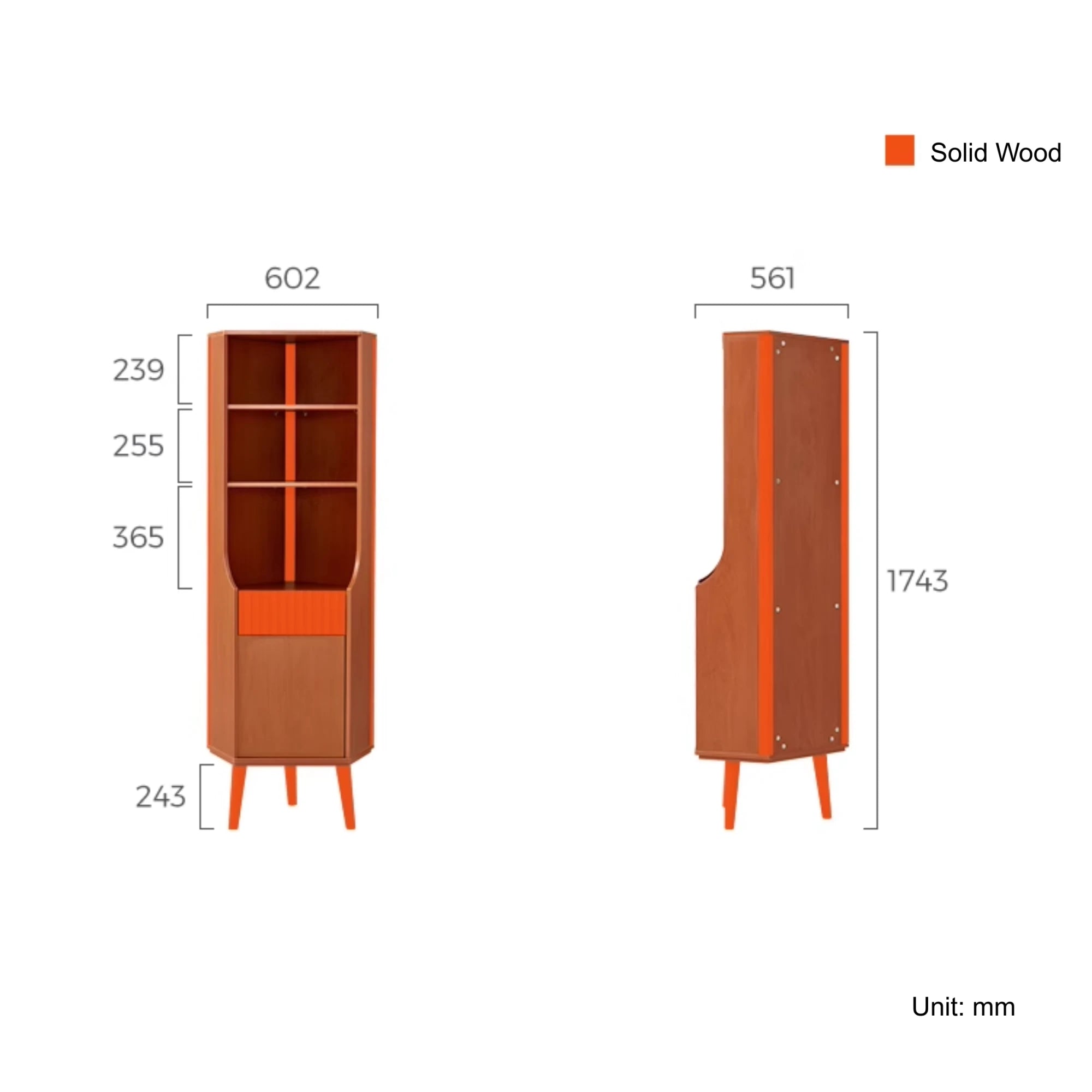 Linspire Gaenor Corner Cabinet