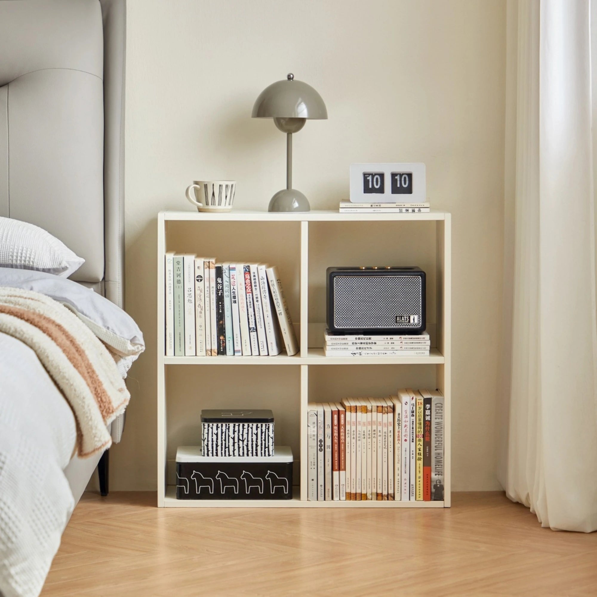Linspire Geo 4-Cube Storage Unit, White