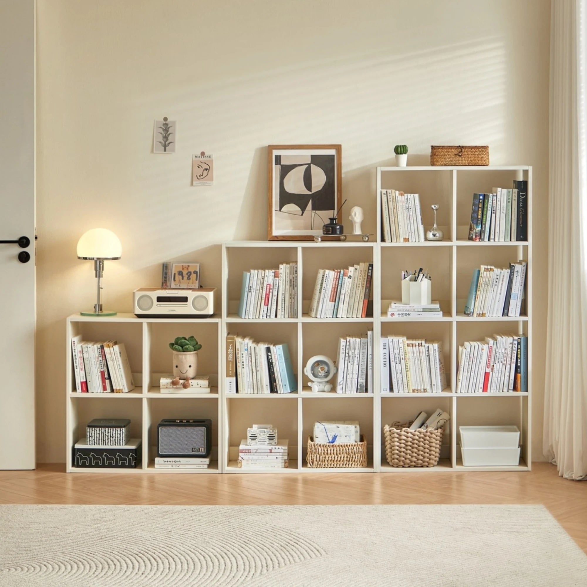 Linspire Geo 4-Cube Storage Unit, White