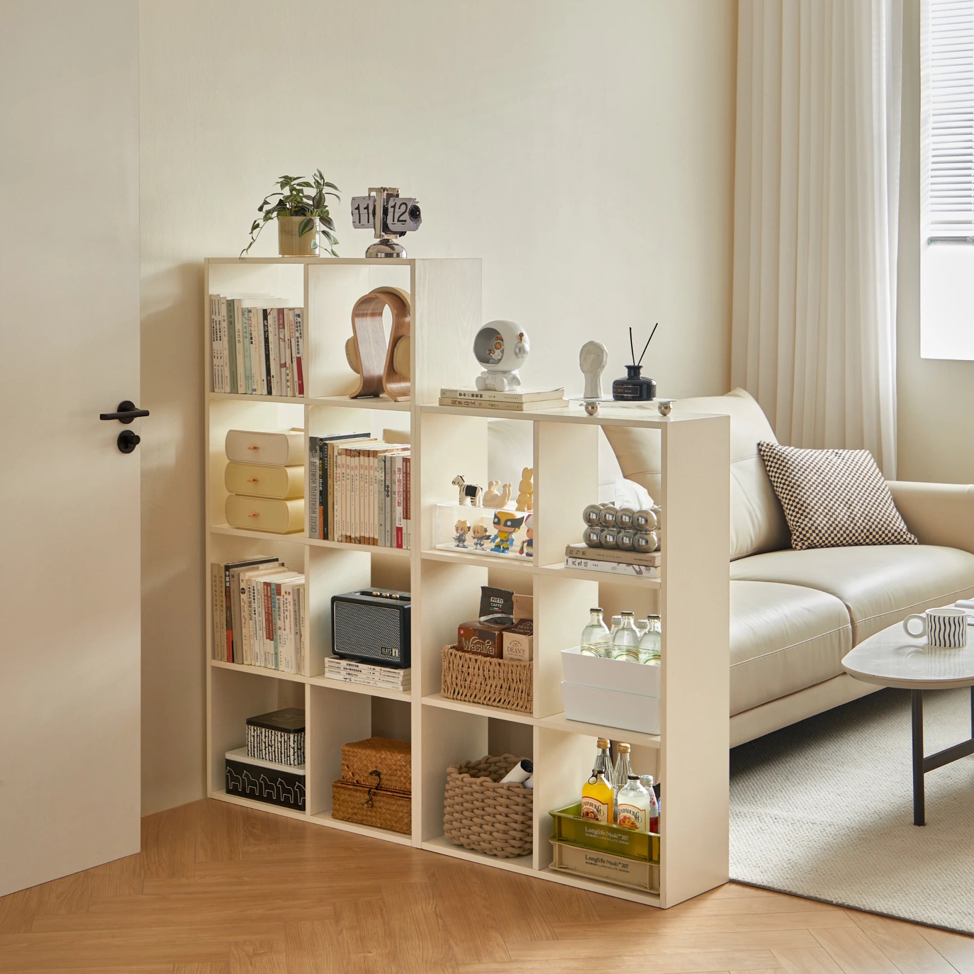 Linspire Geo 6-Cube Storage Unit, White