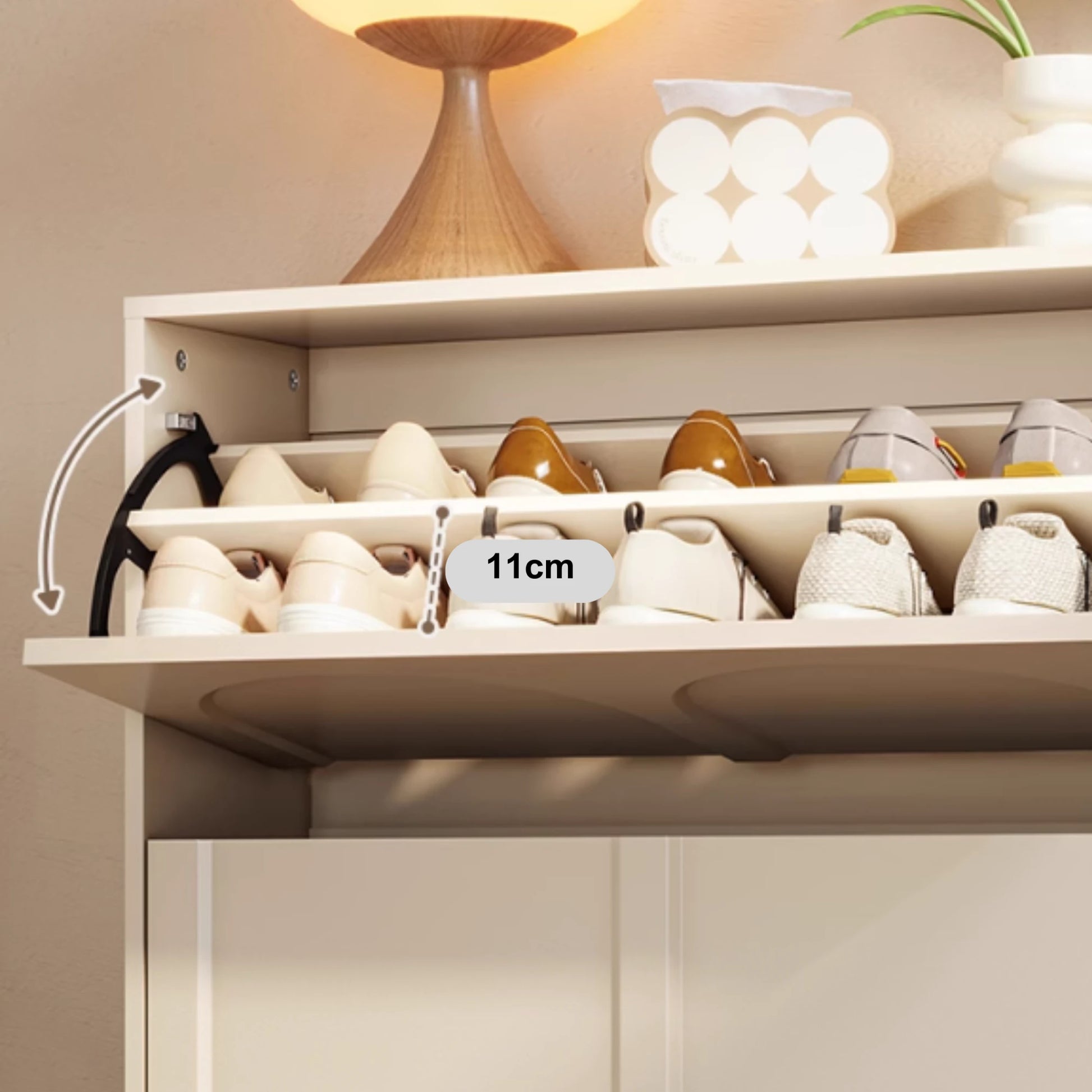 Linspire Haven Shoe Storage Cabinet, W80cm