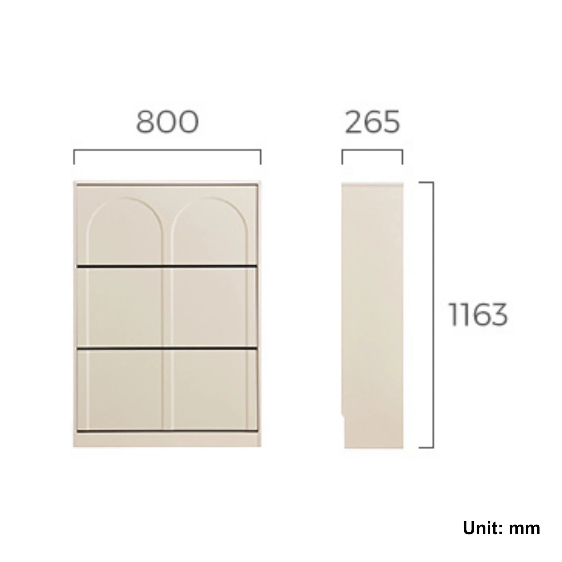 Linspire Haven Shoe Storage Cabinet, W80cm