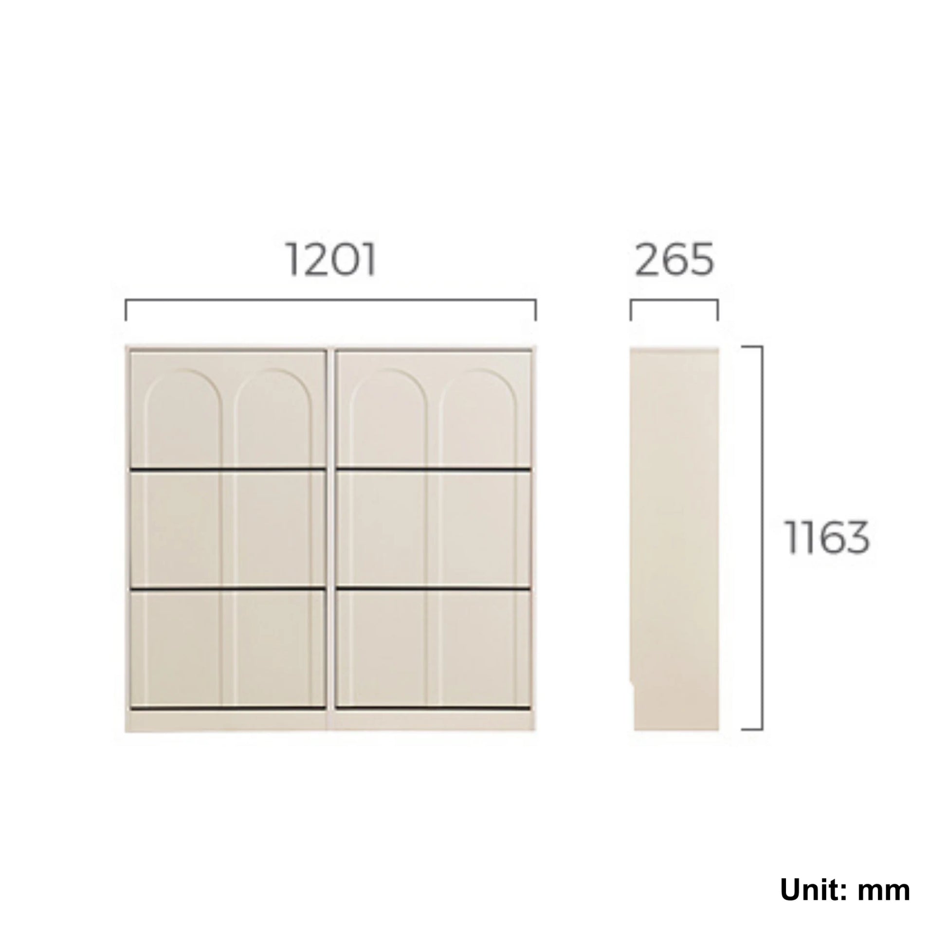 Linspire Haven Shoe Storage Cabinet, W120cm