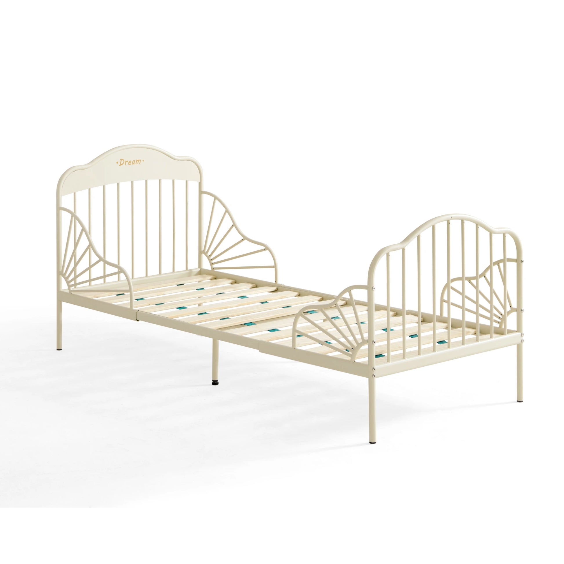 Linspire Lucia Extendable Kids Bed Frame, 81x201cm, Creamy White