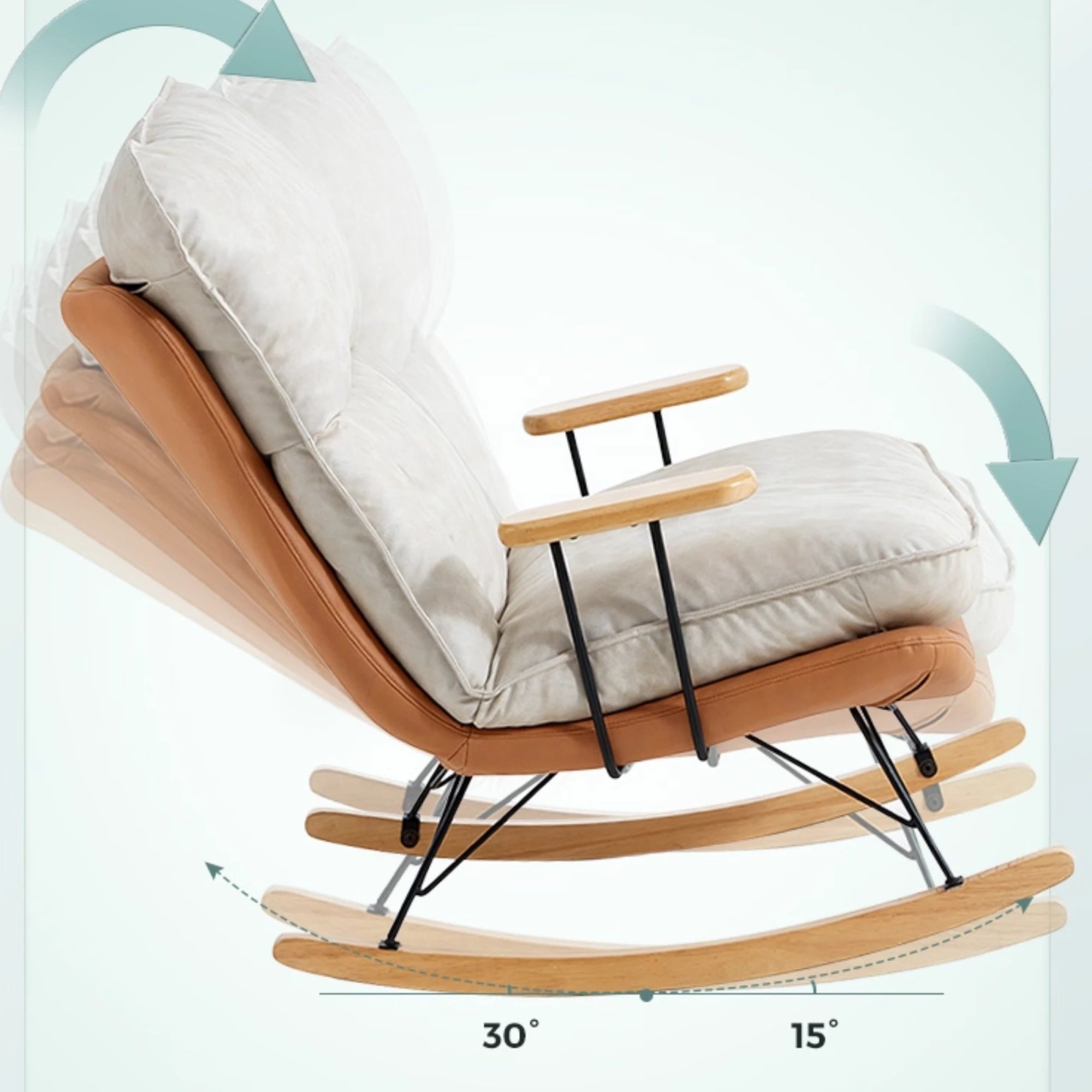 Linspire Lull Solid Wood Rocking Chair