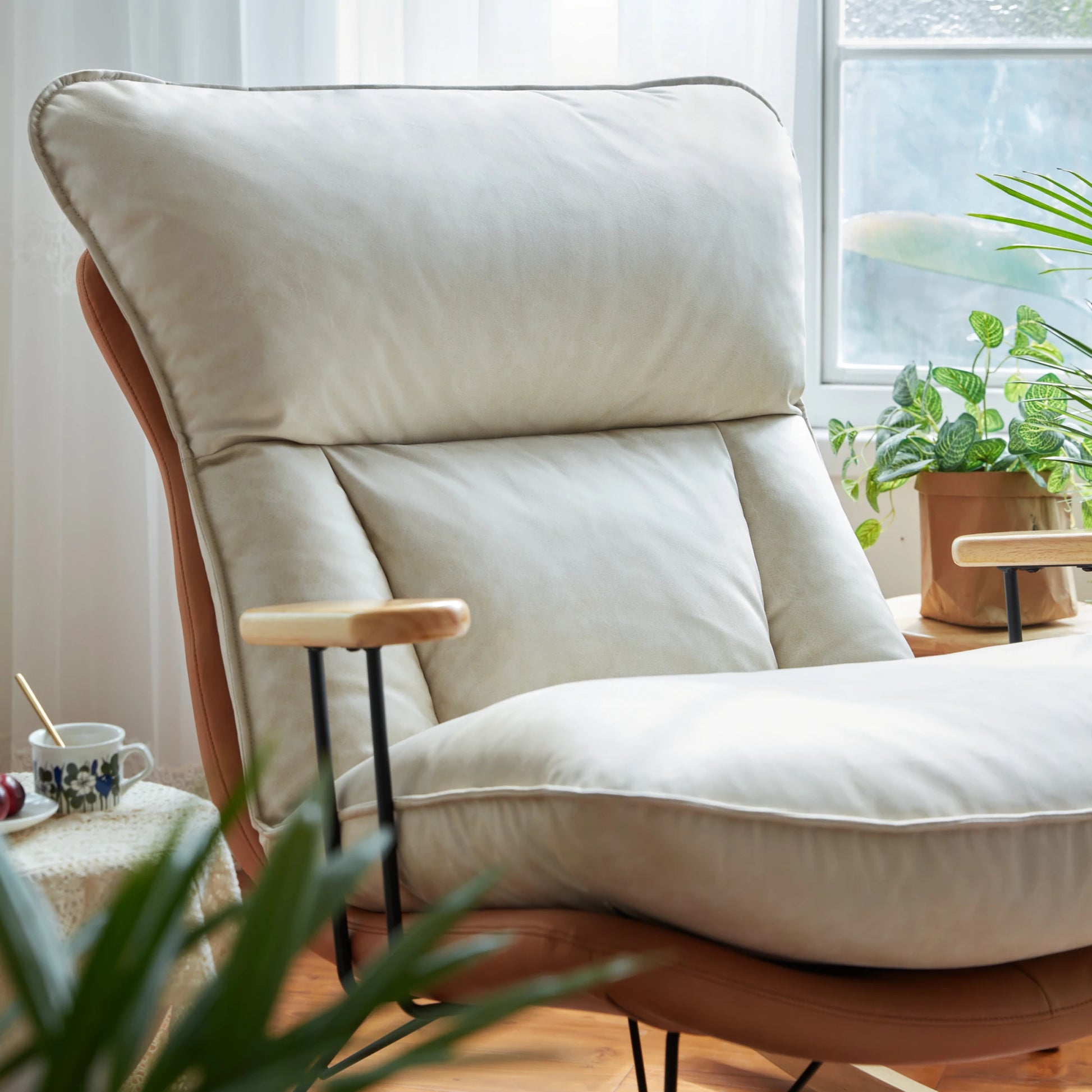Linspire Lull Solid Wood Rocking Chair