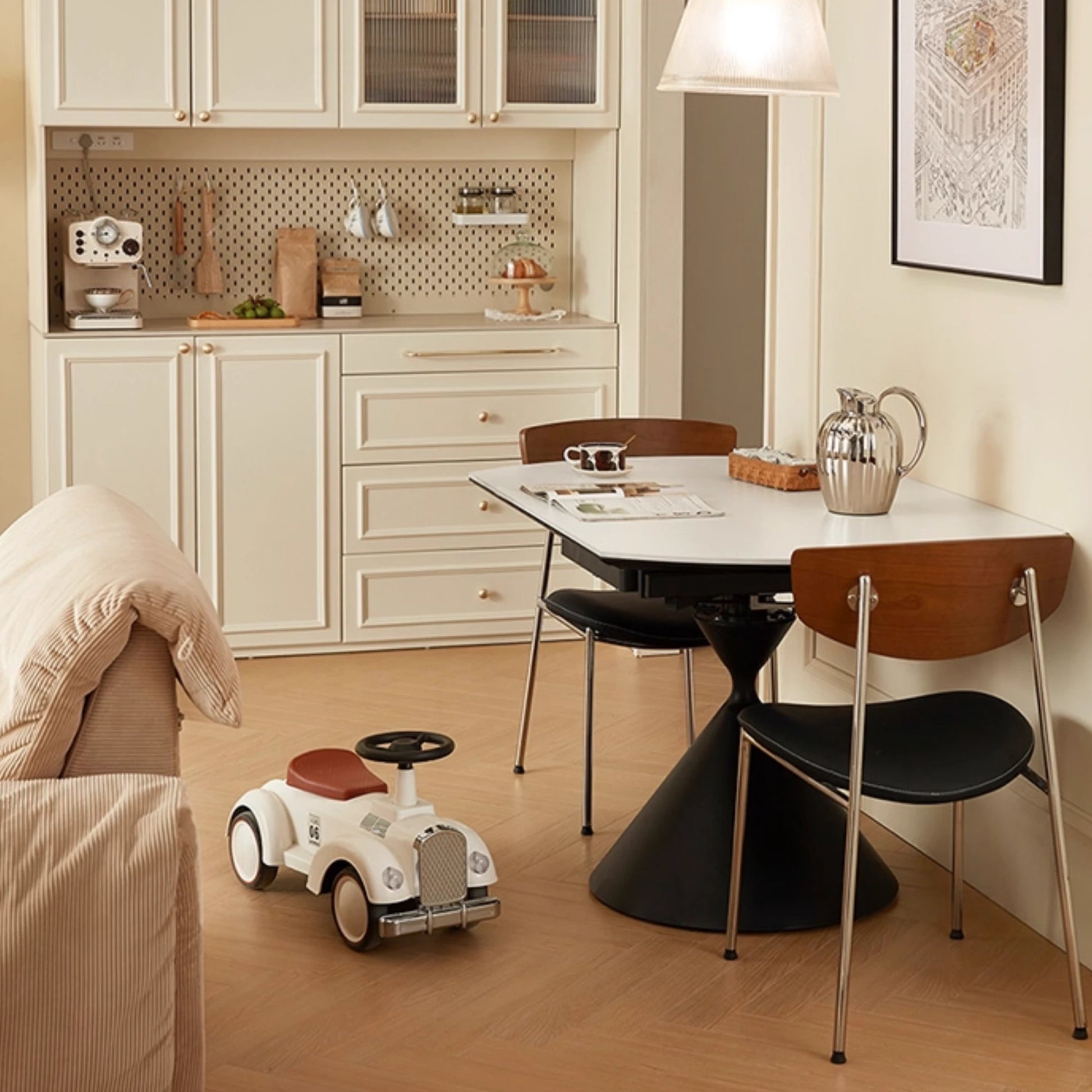 Linspire Moti Dining Table with Sintered Stone Rotating Top