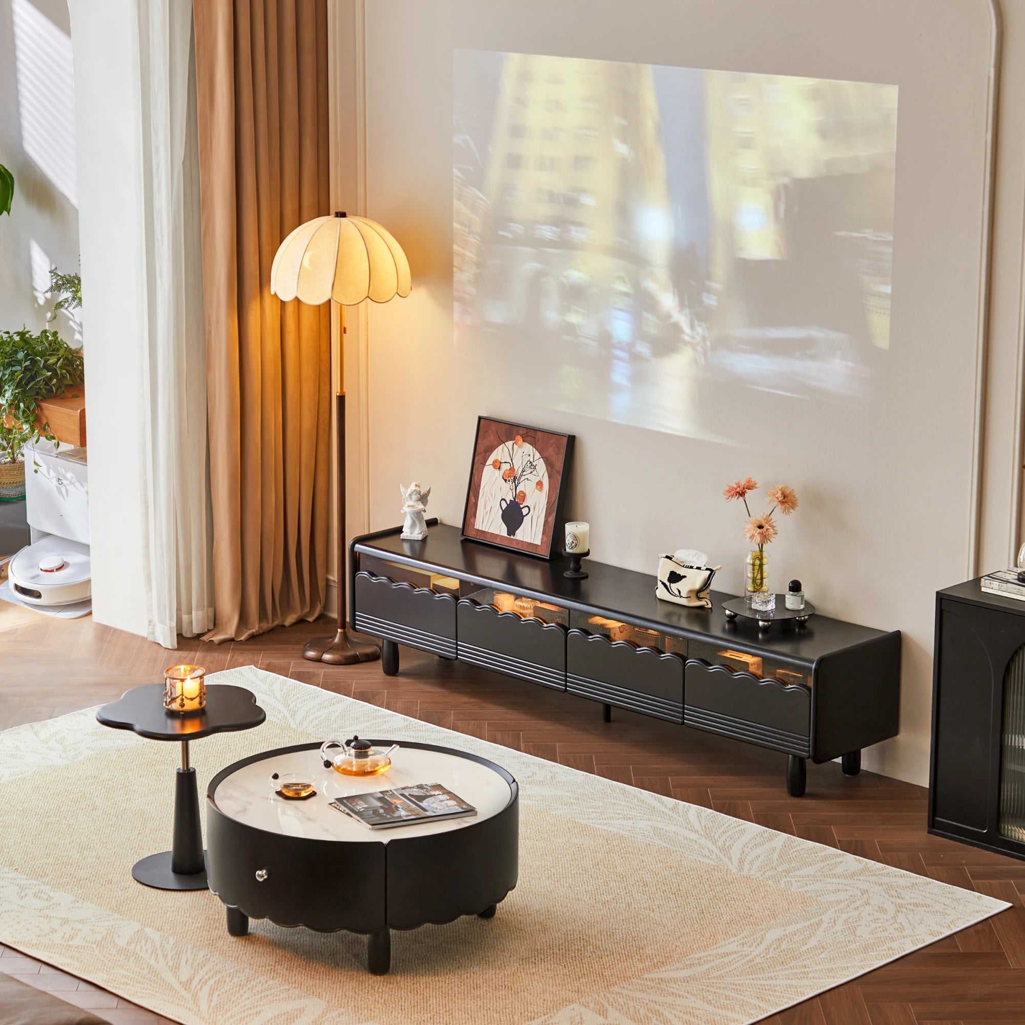 Linspire Moti Entertainment Unit with 4 Drawers
