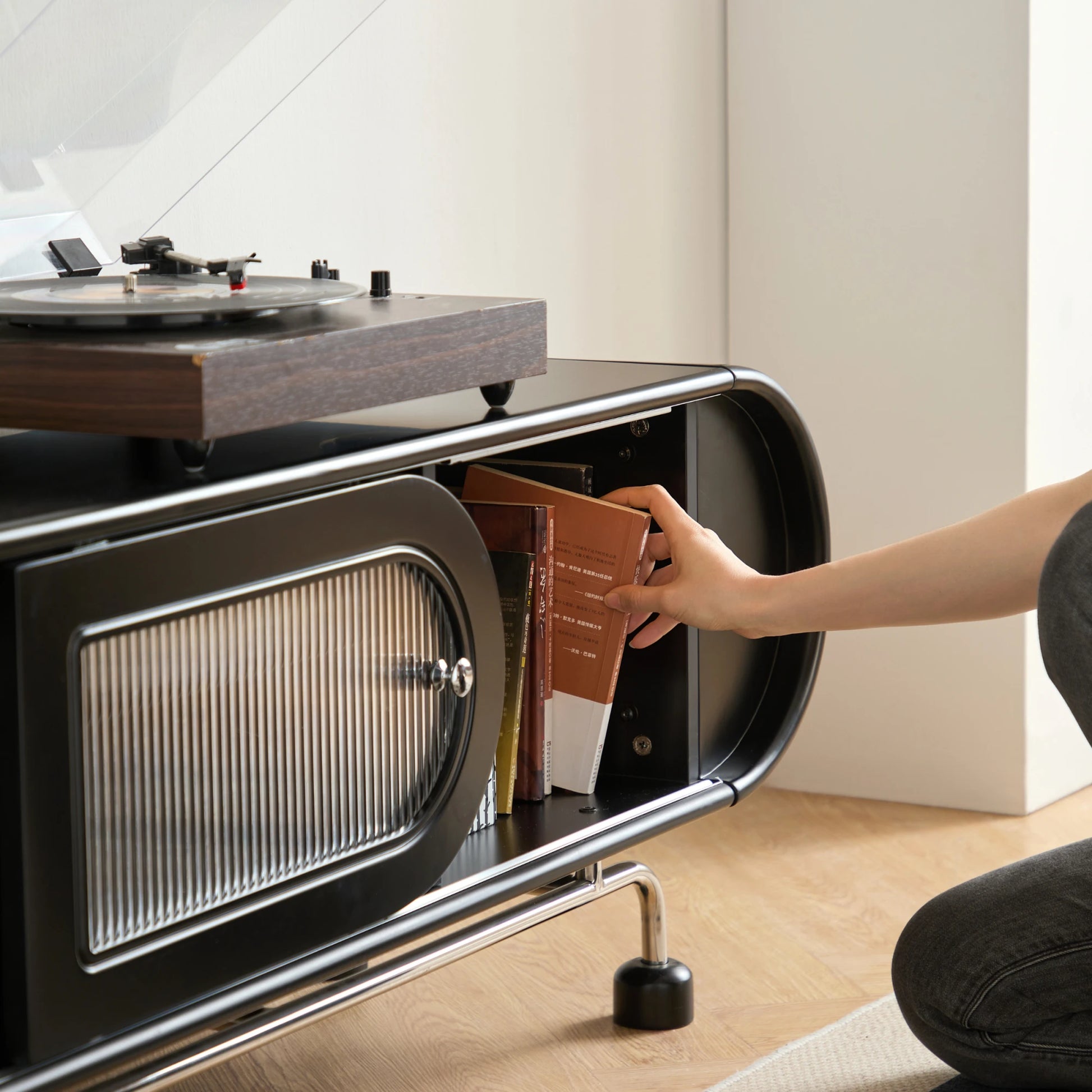 Linspire Moti Entertainment Unit with 2 Drawers and 2 Cabinets