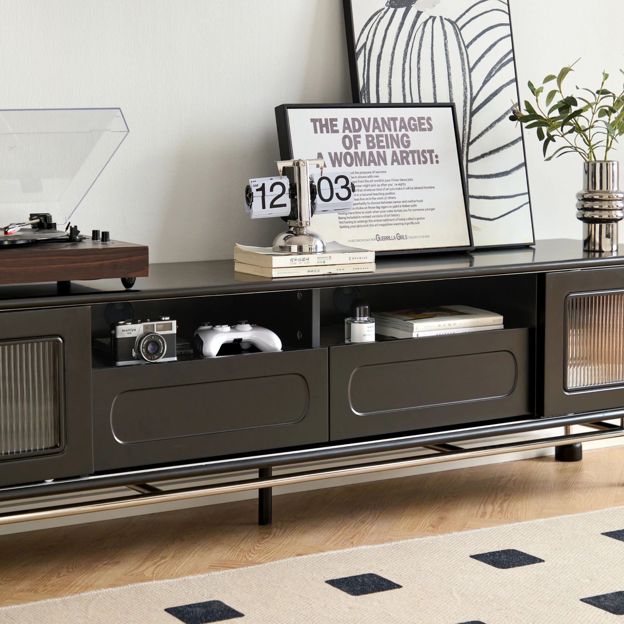 Linspire Moti Entertainment Unit with 2 Drawers and 2 Cabinets