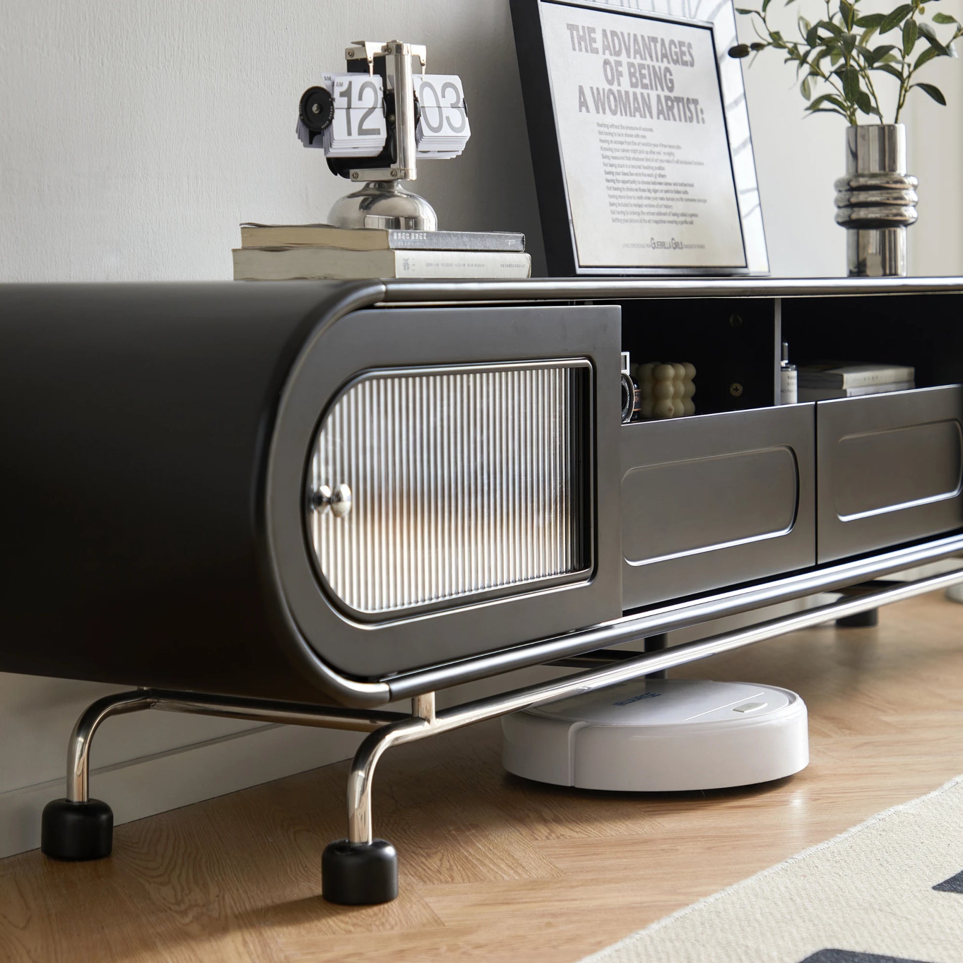 Linspire Moti Entertainment Unit with 2 Drawers and 2 Cabinets