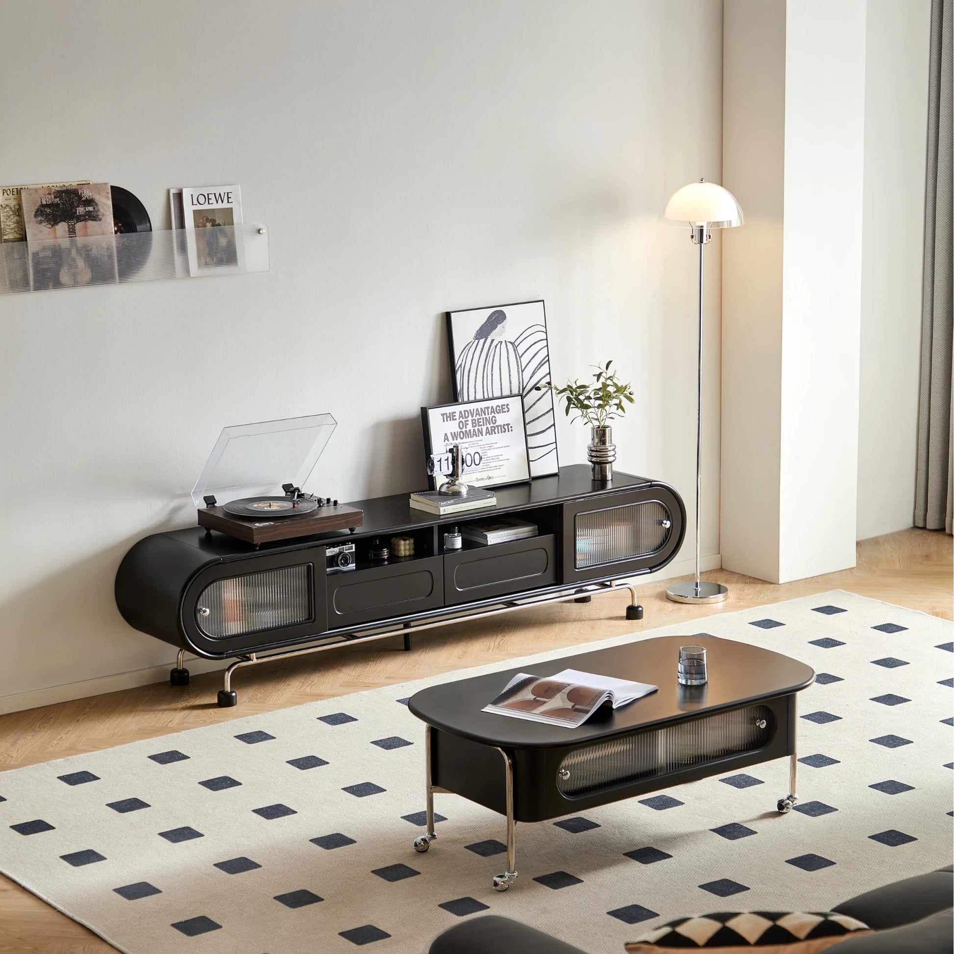 Linspire Moti Entertainment Unit with 2 Drawers and 2 Cabinets