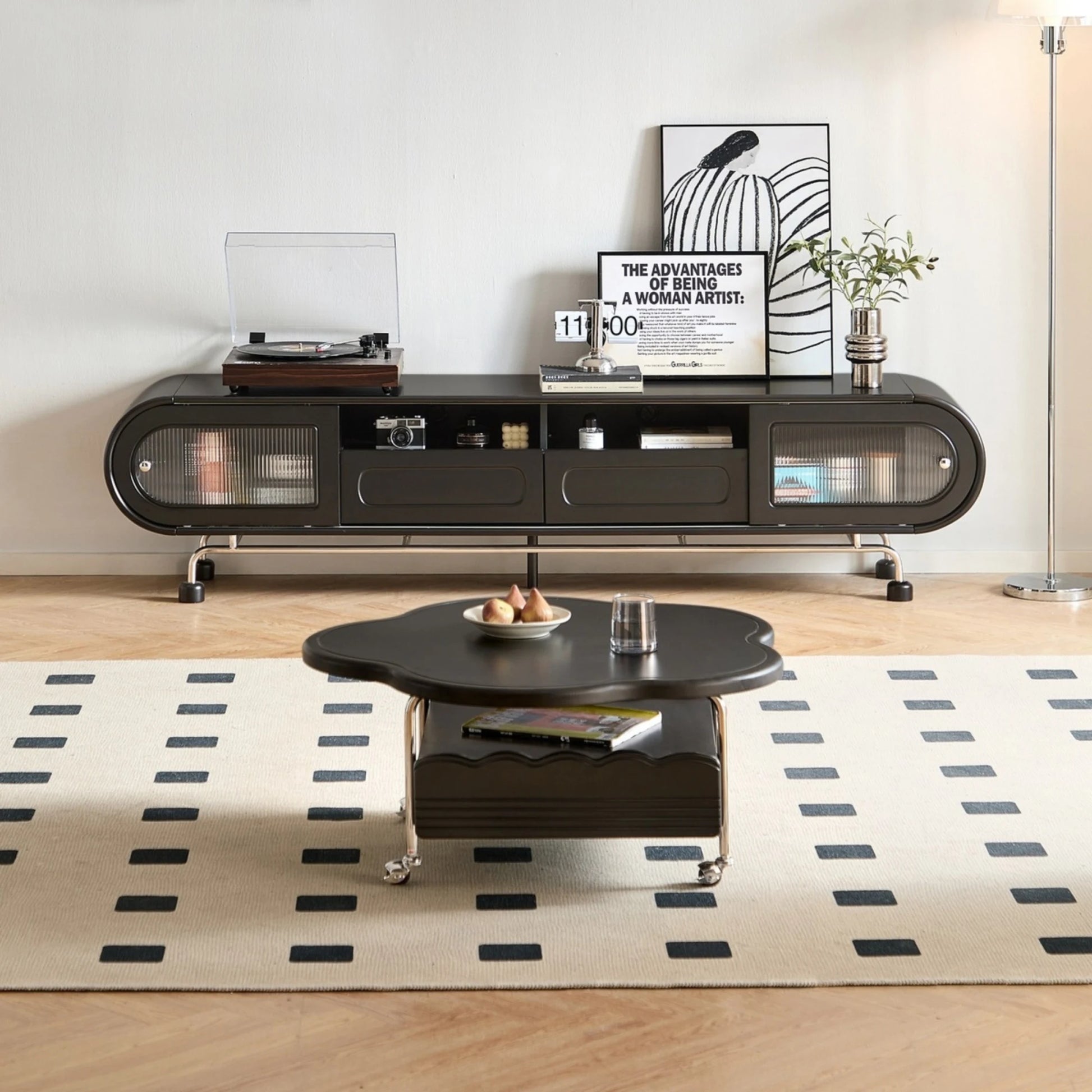 Linspire Moti Entertainment Unit with 2 Drawers and 2 Cabinets