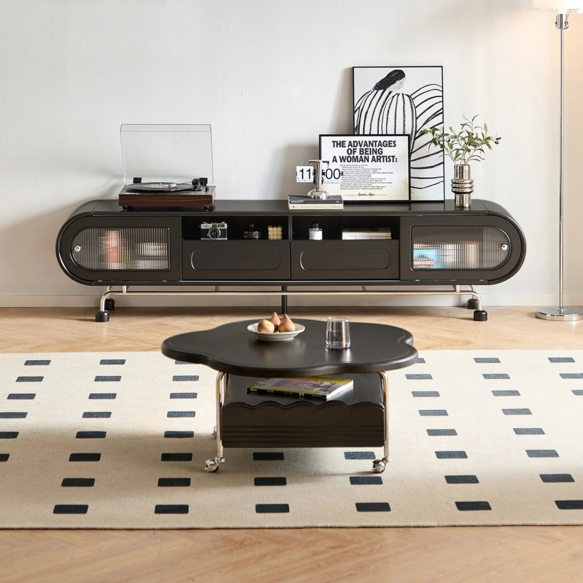 Linspire Moti Entertainment Unit with 2 Drawers and 2 Cabinets