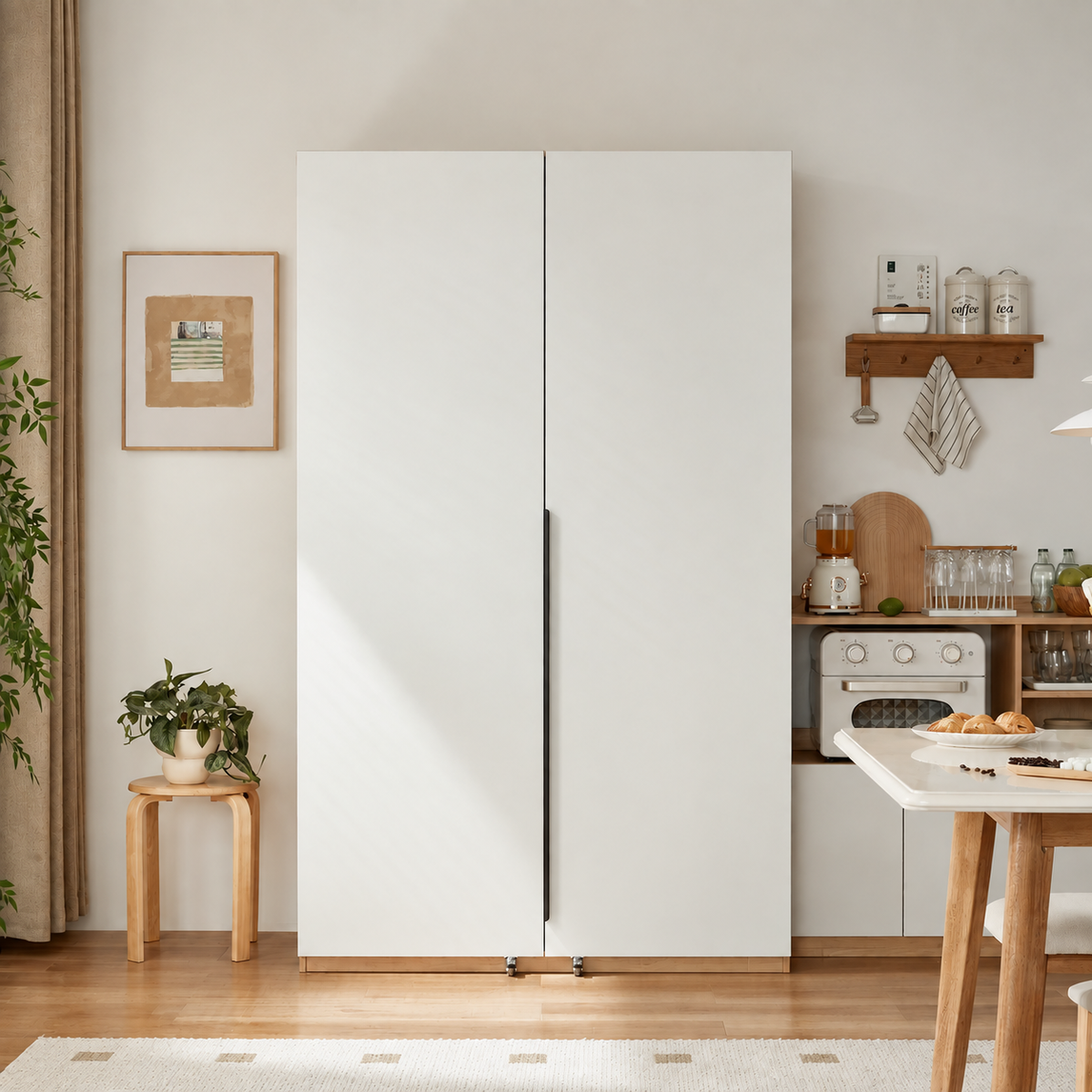 Linspire Noble 2-Door Kitchen Pantry, D59cm, White