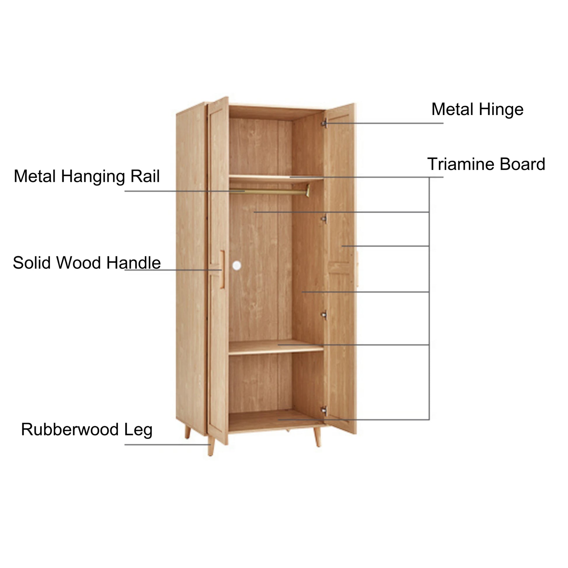 Linspire Noble 2-Doors Wardrobe