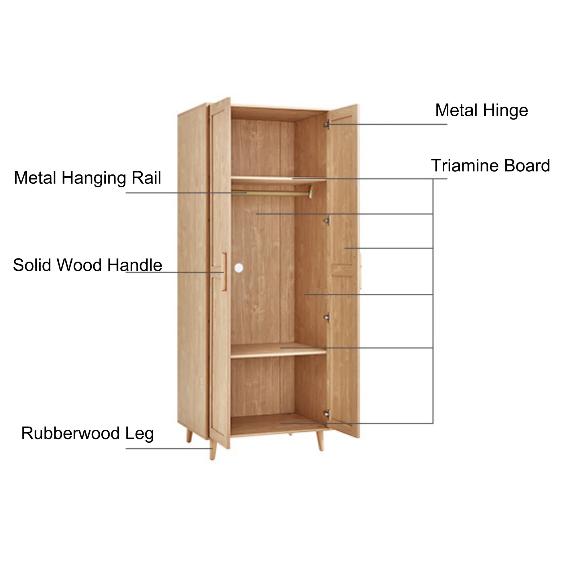 Linspire Noble 2-Doors Wardrobe