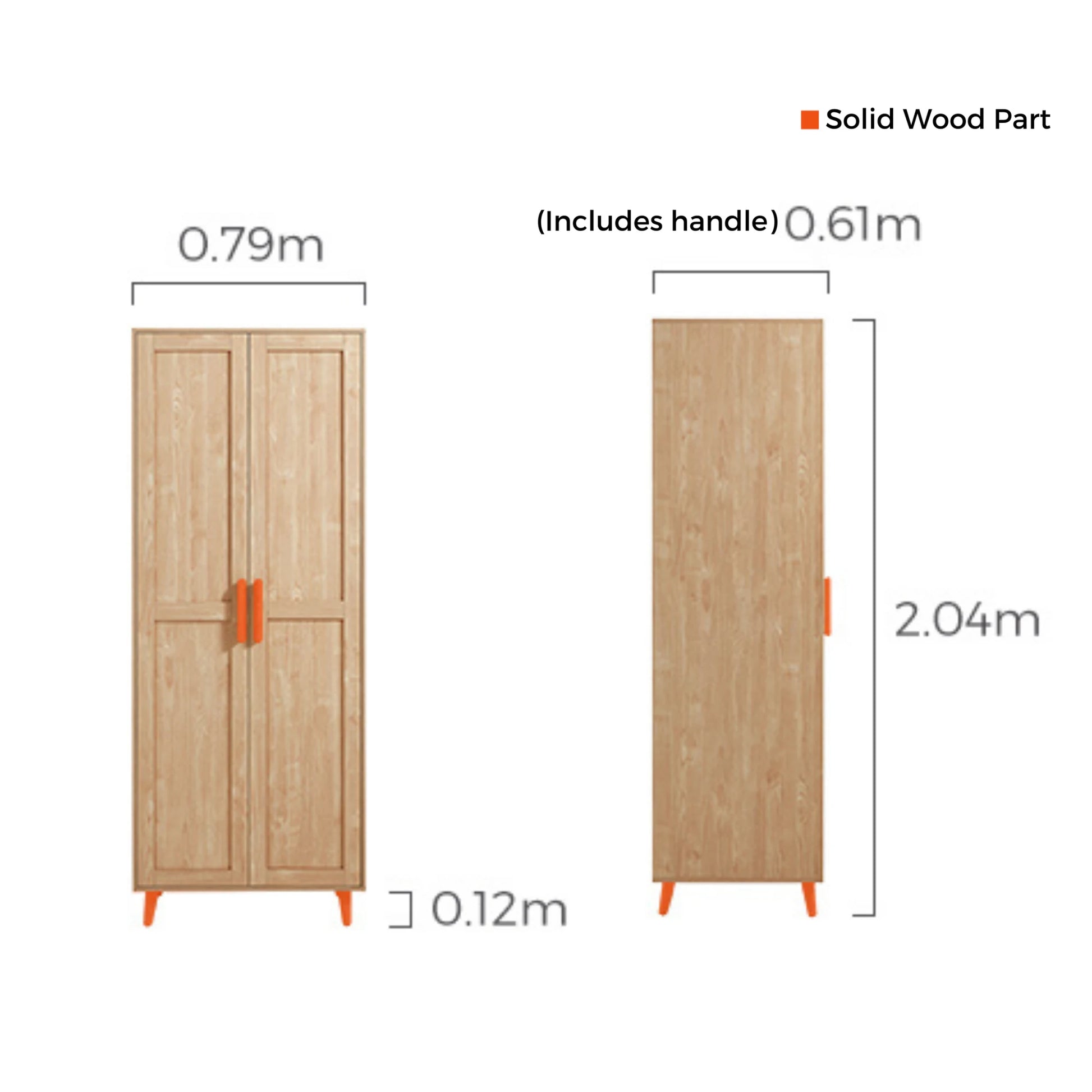 Linspire Noble 2-Doors Wardrobe