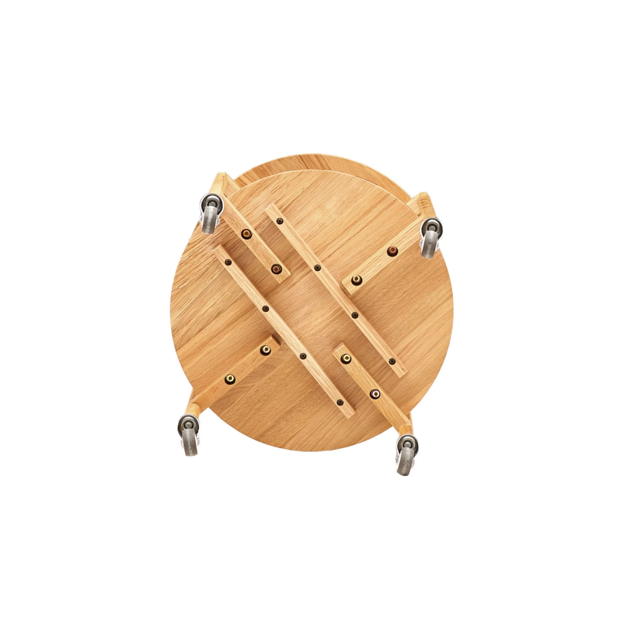 Solidwood Santa Rosa Side Table with Wheels
