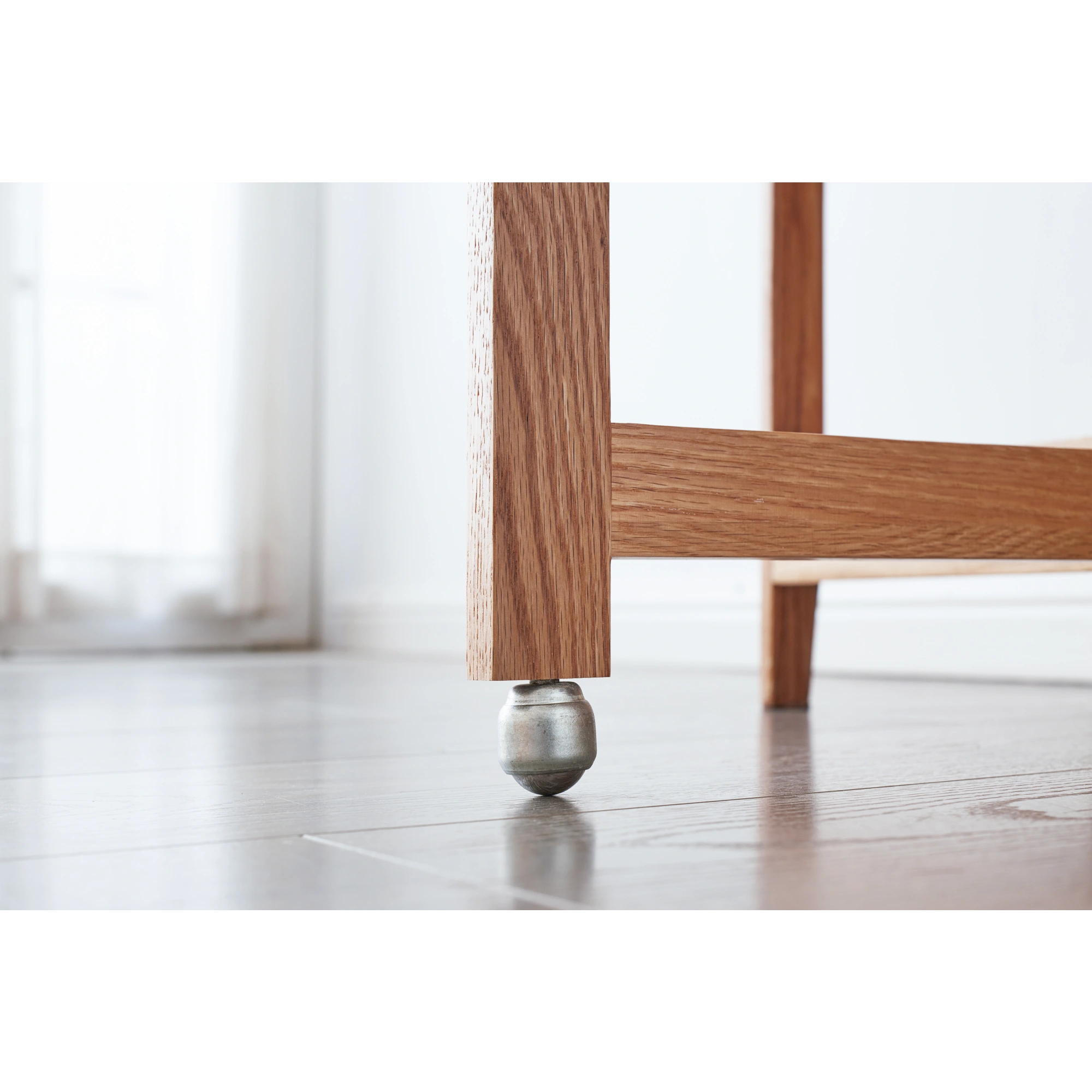 Solidwood Kano Foldable Dining Table with 2 shelves