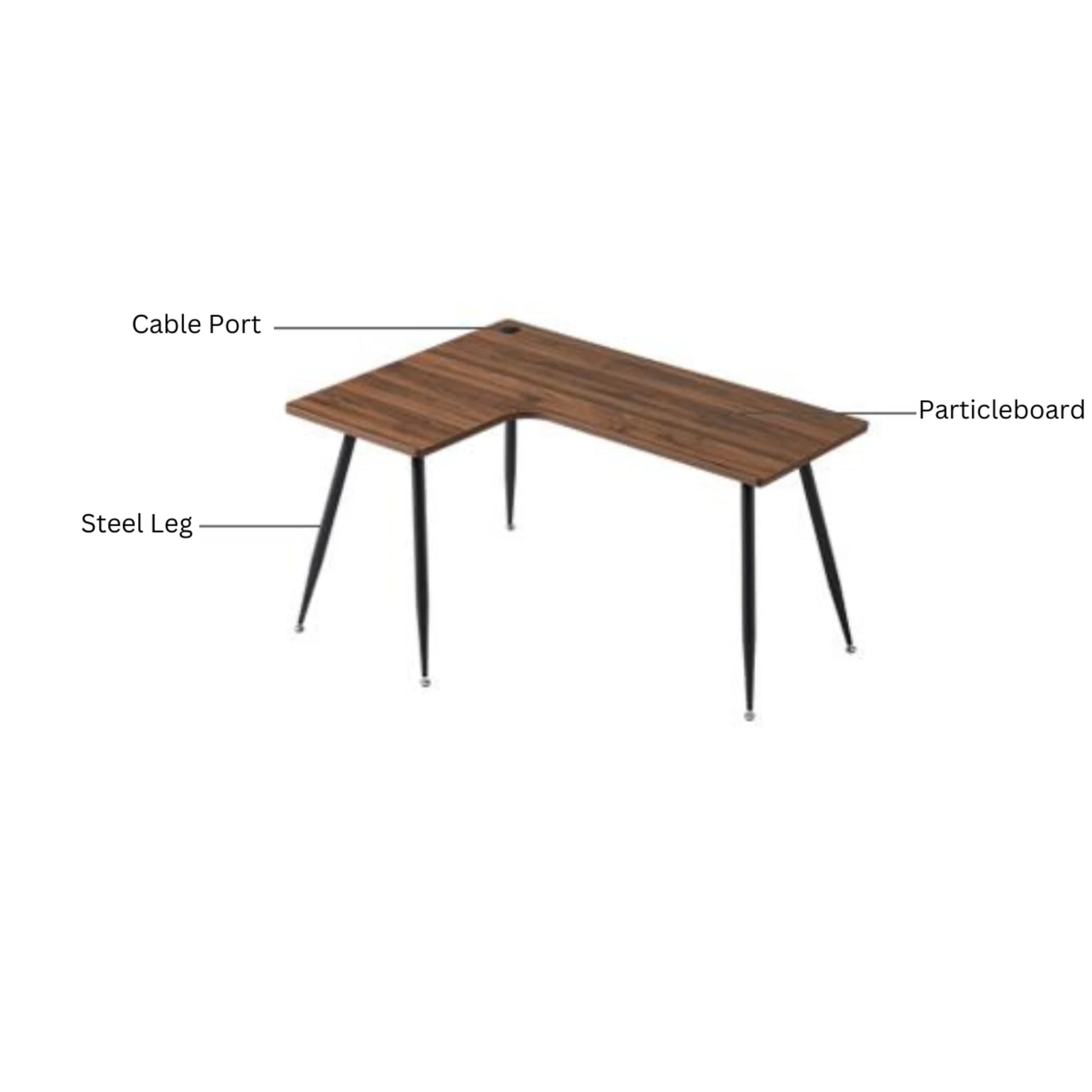 Linspire Grand L-Shape Desk Left Corner, W140cm
