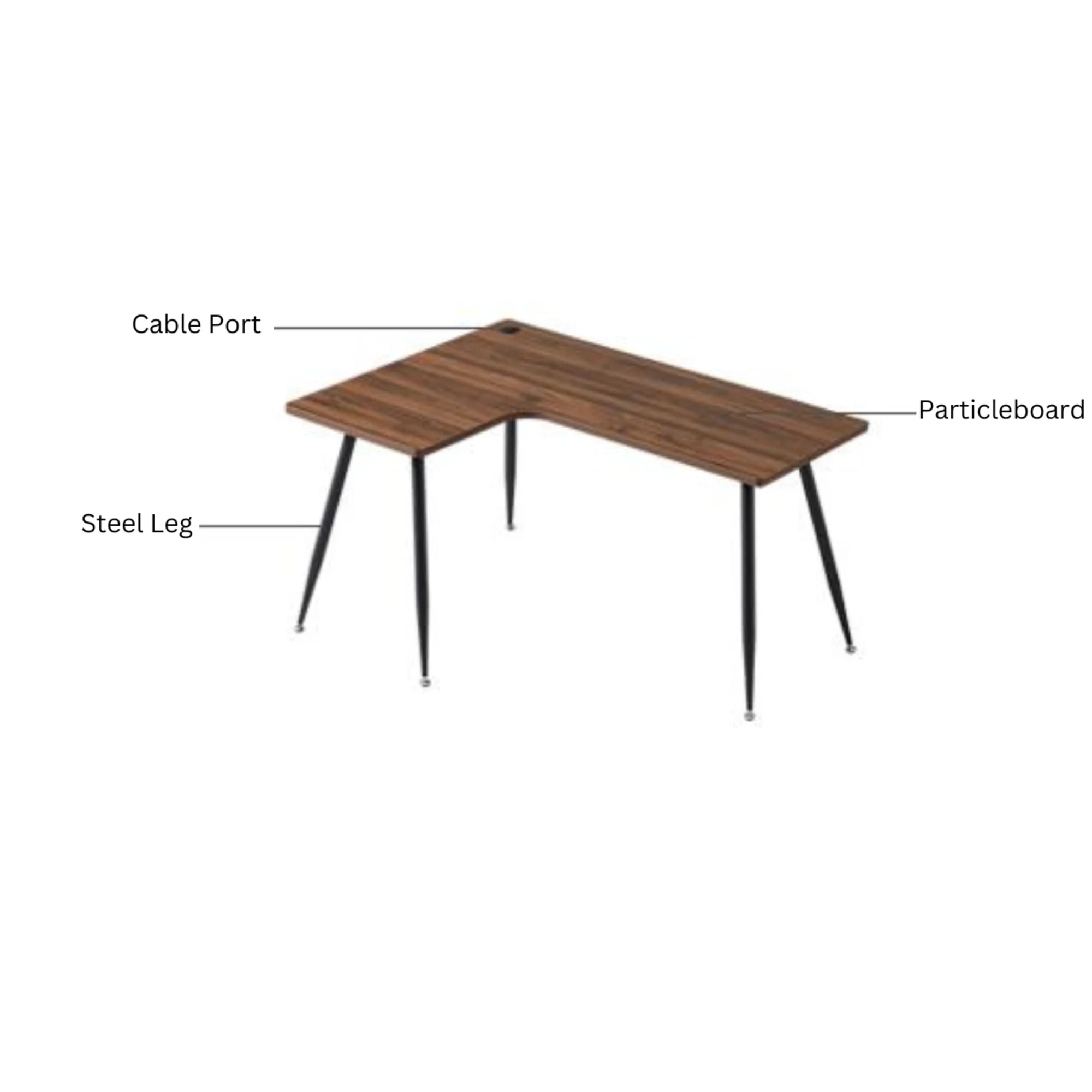 Linspire Grand L-Shape Desk Left Corner, W140cm
