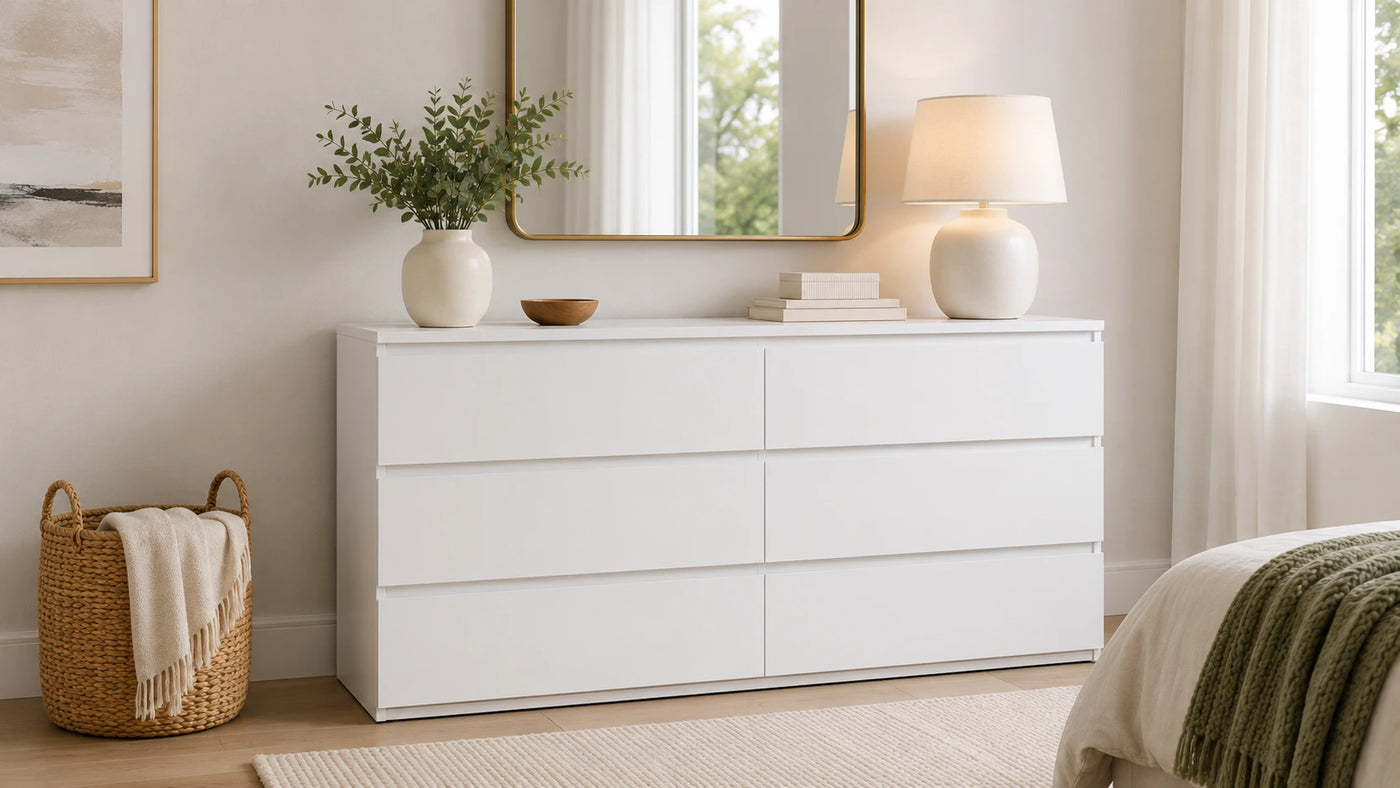 MDF furniture in a styled room