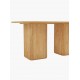 Lifely Tate Ripple Oval Dining Table, Natural