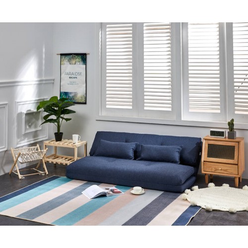 Urbana Japanese Futon Lounge 1-Seater Sofa Bed, 120cm Blue 120cm