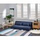 Urbana Japanese Futon Lounge 1-Seater Sofa Bed, 120cm Blue 120cm