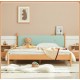 Solidwood Ayla Double Bed Frame, 128x210CM, Blue