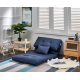 Urbana Japanese Futon Lounge 1-Seater Sofa Bed, 90cm, Blue