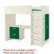 **Part** IKEA FRITIDS Drawer front, 60x32CM Green (Part for IKEA STUVA/FRITIDS Loftbed 207x99x182cm White, Light green)