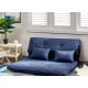 Urbana Japanese Futon Lounge 1-Seater Sofa Bed, 120cm Blue 120cm
