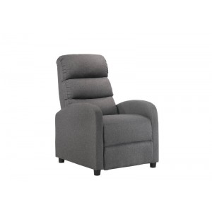 Lifely First Class Fabric Recliner Chair, Grey, 93Wx67Lx99H cm