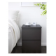 IKEA MALM Chest of 2 Drawers 40x55cm Black-brown