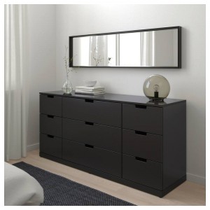 IKEA NORDLI Chest Of 9 Drawers 120x76 CM Anthracite