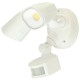 Brilliant SHIELDER 2X10W LED 2 Light Floodlight with Sensor, White