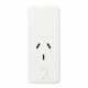 Brilliant CANNES Smart WiFi Single Plug with USB-A and USB-C Chargers, White