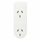Brilliant CANNES Smart WiFi Double Plug with USB-A and USB-C Chargers, White