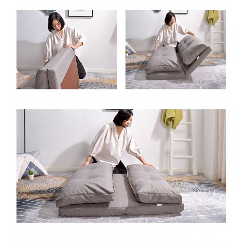 Urbana Japanese Futon Lounge 3-Seater Sofa Bed, Grey