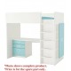 **Part** IKEA FRITIDS Drawer Front, 60x32CM Light Blue (Part for IKEA STUVA / FRITIDS Loft Bed Combo w 3 Drawers/2 Doors, White, Light blue)
