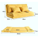 Urbana Japanese Futon Lounge Sofa Bed Yellow 90cm