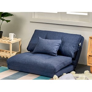 Urbana Japanese Futon Lounge Sofa Bed Blue 90cm