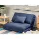 Urbana Japanese Futon Lounge Sofa Bed Blue 90cm