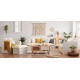Eliving Lorne Ottoman, Off White