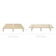 Lifely Cali Wooden Bed Base, Clear Pine, Single 193x102x30 cm