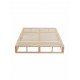 Lifely Coastal Pallet Bed Base, Clear Pine, Queen 243x163x25 cm