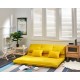 Urbana Japanese Futon Lounge 3-Seater Sofa Bed, Yellow