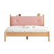 Solidwood Ayla Queen Bed Frame, 158x210CM, Pink